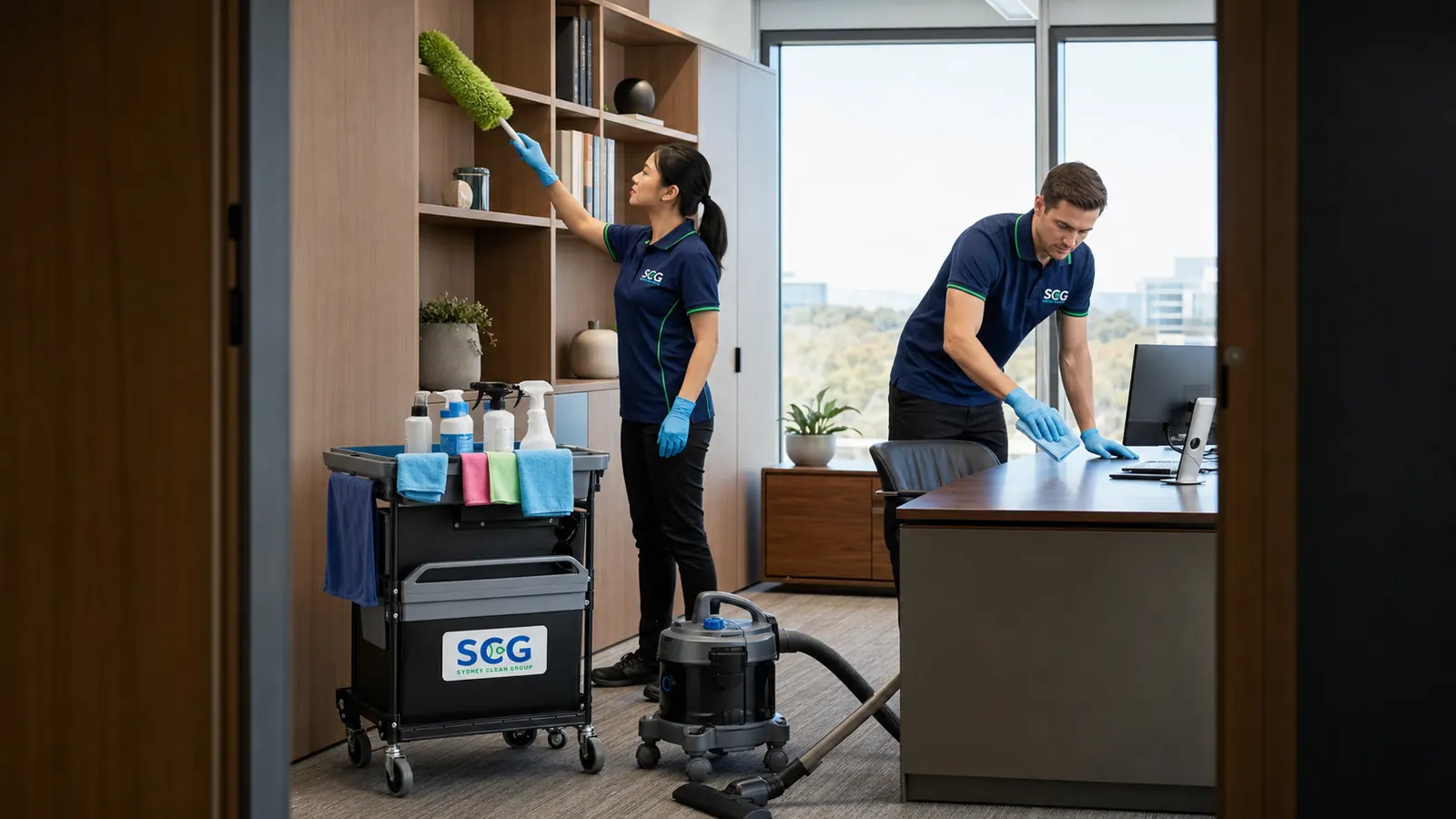Commercial cleaning team in Ashfield — Sydney Clean Group
